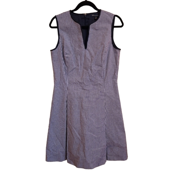Brooks Brothers Sleeveless A Line Dress Checks Classic Preppy - Picture 1 of 7